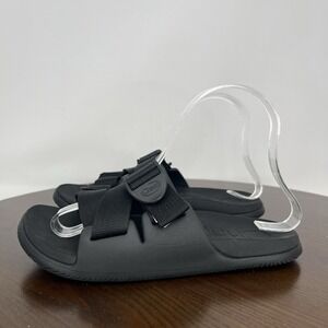Chaco Chillos Slide Sandals Women 6 Black Strappy Comfort Slip On Open Toe Shoes